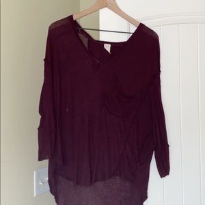 free people long sleeve top